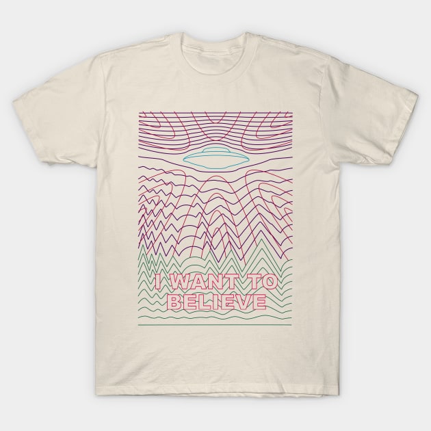 I Want to Believe T-Shirt by 38Sunsets